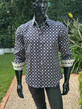 JOHN LENNON Mens Rochdale Long Sleeve Shirt - Ink, MENS SHIRTS, JOHN LENNON, Elwood 101