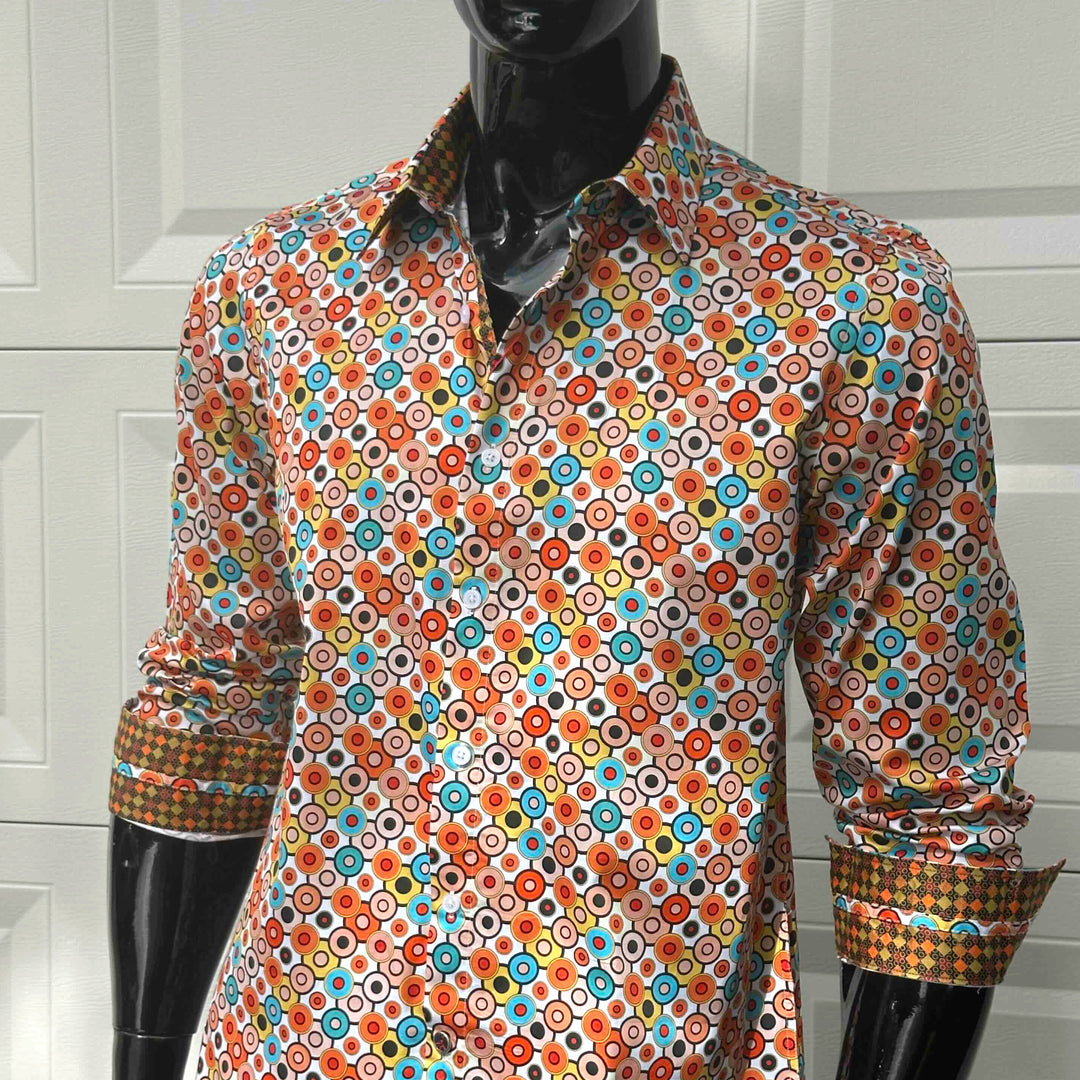 JOHN LENNON Mens Smithy Bridge Long Sleeve Shirt - Multi, MENS SHIRTS, JOHN LENNON, Elwood 101