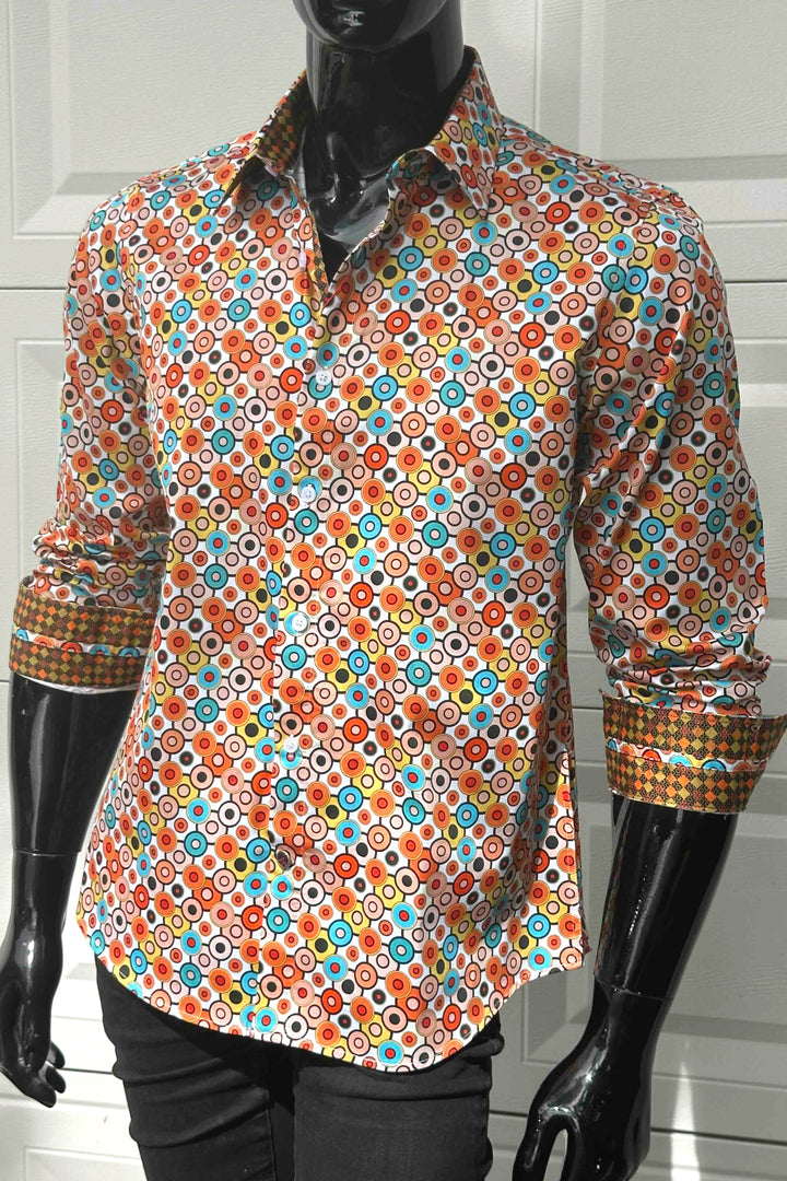JOHN LENNON Mens Smithy Bridge Long Sleeve Shirt - Multi, MENS SHIRTS, JOHN LENNON, Elwood 101