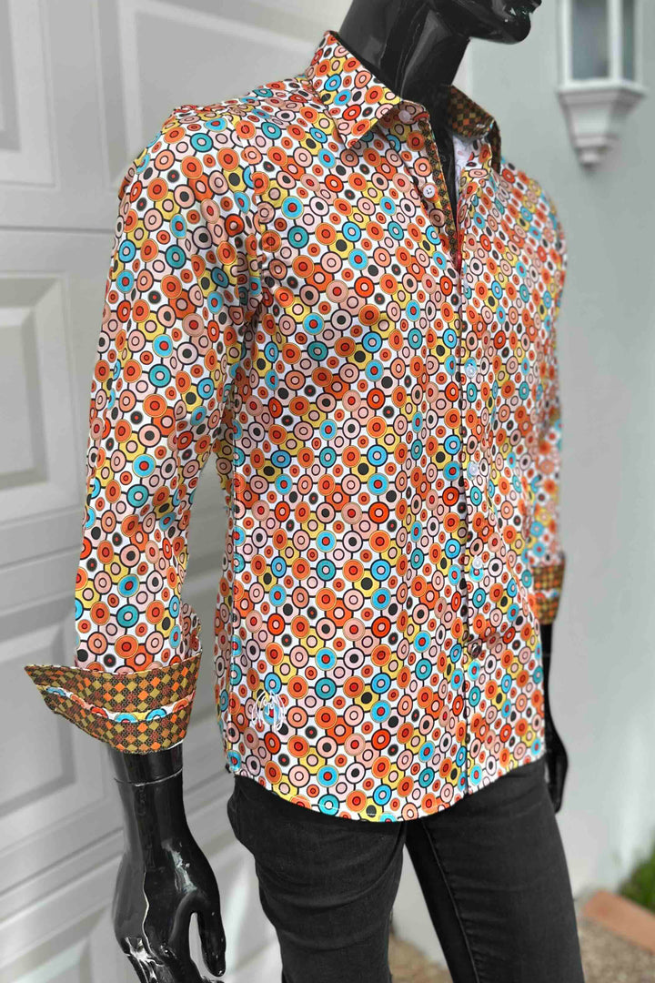 JOHN LENNON Mens Smithy Bridge Long Sleeve Shirt - Multi, MENS SHIRTS, JOHN LENNON, Elwood 101
