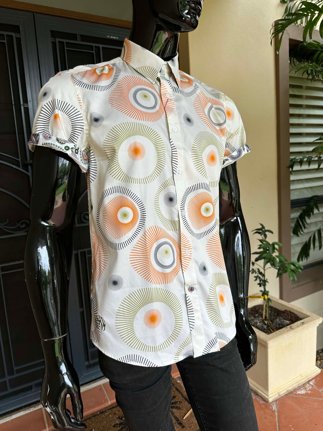 JOHN LENNON Mens St Albans Short Sleeve Shirt - Melon, MENS SHIRTS, JOHN LENNON, Elwood 101