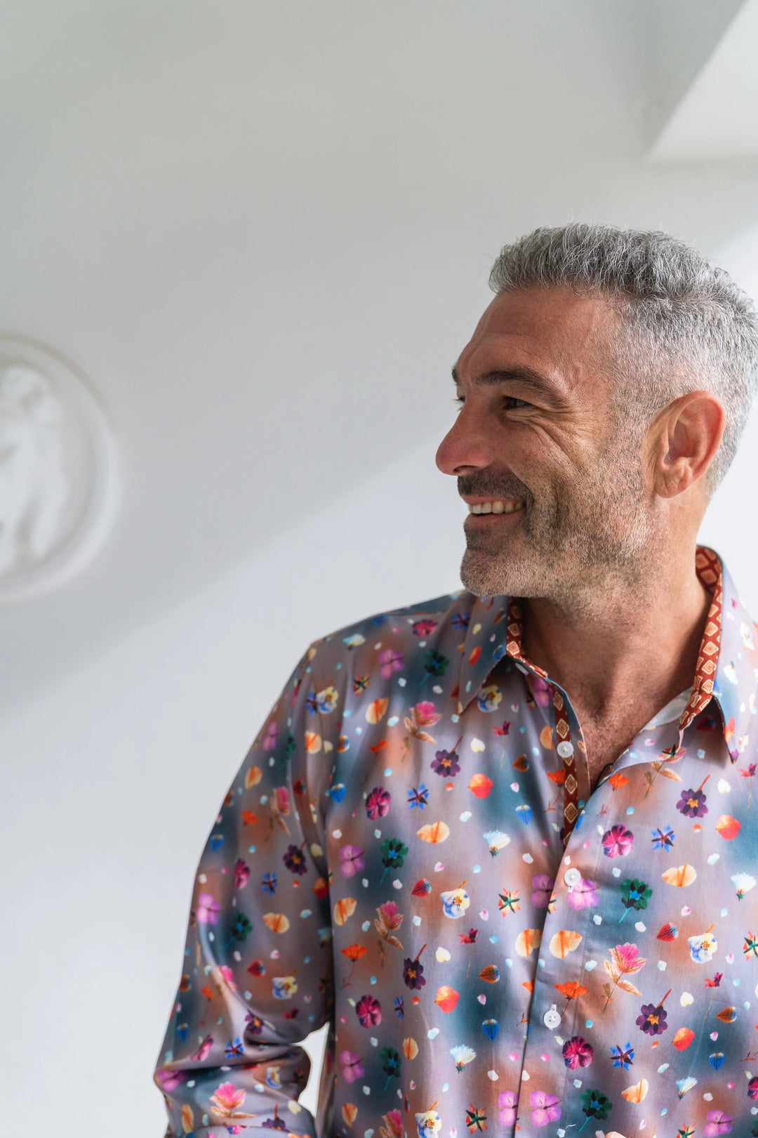 JOHN LENNON Mens Stockport Long Sleeve Shirt Mauve