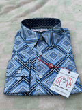JOHN LENNON Mens Sutton Long Sleeve Shirt - Blue, MENS SHIRTS, JOHN LENNON, Elwood 101