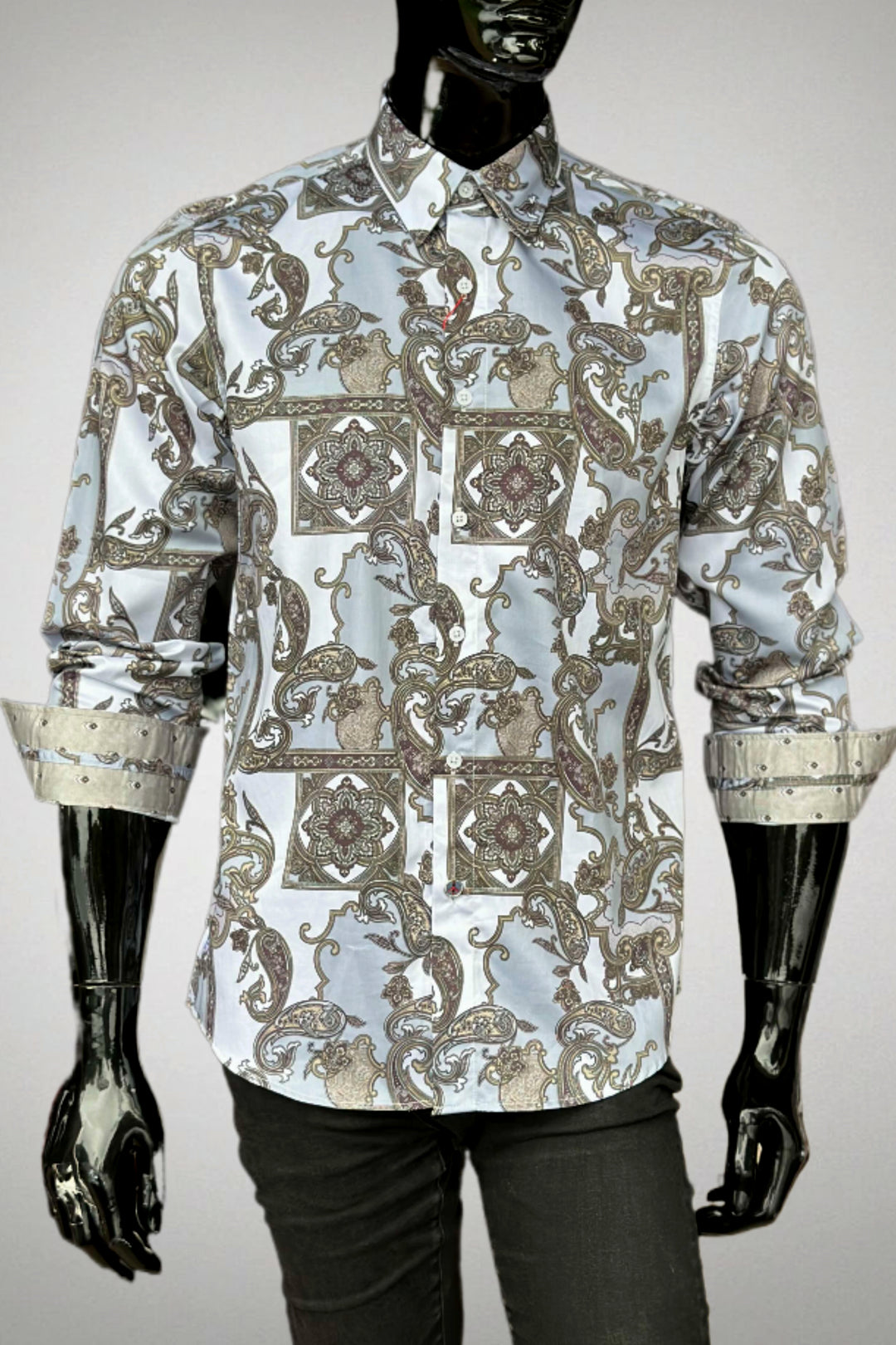 JOHN LENNON Mens Swindon Long Sleeve Shirt - White, MENS SHIRTS, JOHN LENNON, Elwood 101
