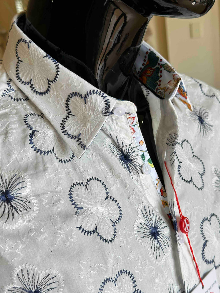 JOHN LENNON Mens Tiptree Long Sleeve Shirt - White, MENS SHIRTS, JOHN LENNON, Elwood 101