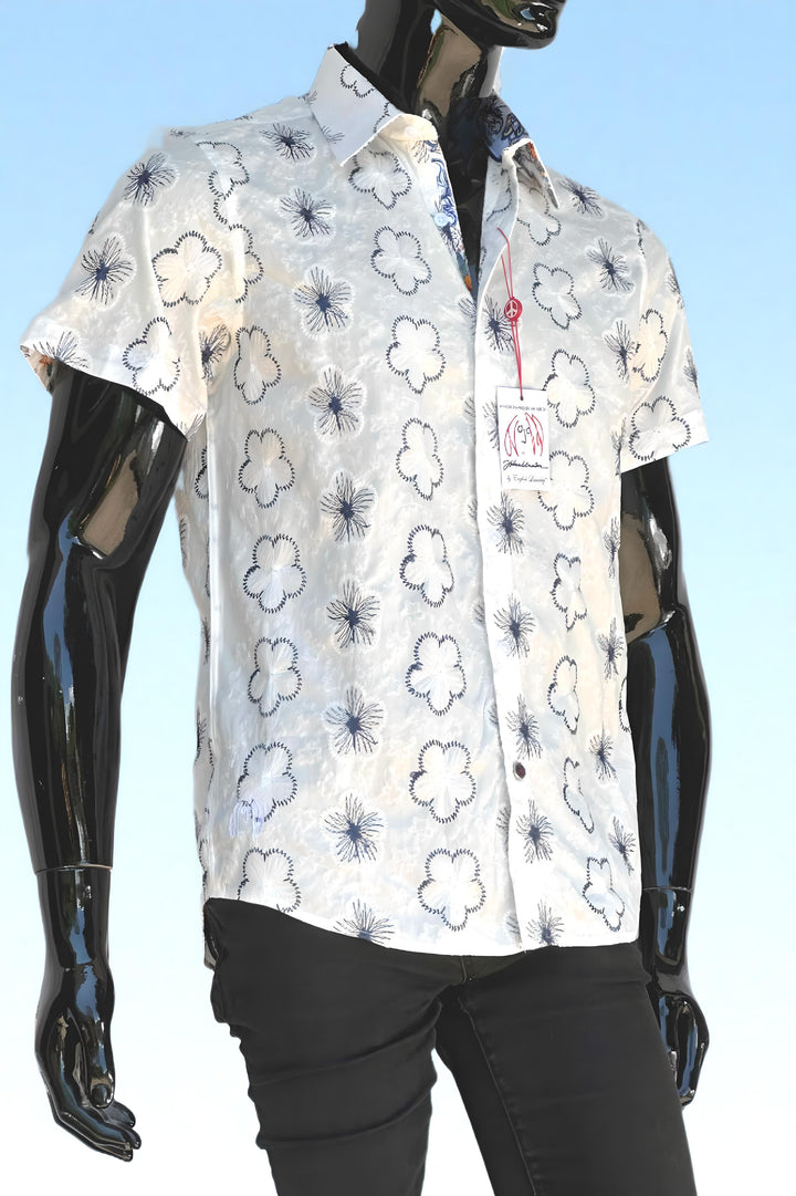 JOHN LENNON Mens Tiptree Short Sleeve Shirt - White, MENS SHIRTS, JOHN LENNON, Elwood 101