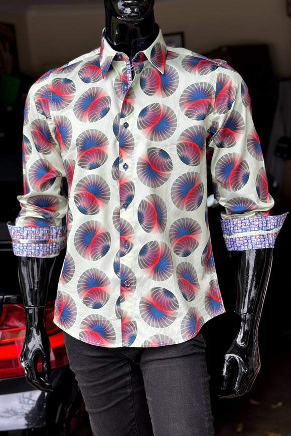 JOHN LENNON Mens Tranmere Long Sleeve Shirt - Citrus, MENS SHIRTS, JOHN LENNON, Elwood 101