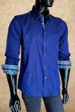 JOHN LENNON Mens Wilton Long Sleeve Shirt '24 - Navy, MENS SHIRTS, JOHN LENNON, Elwood 101