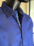 JOHN LENNON Mens Wilton Long Sleeve Shirt '24 - Navy, MENS SHIRTS, JOHN LENNON, Elwood 101