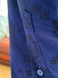 JOHN LENNON Mens Wilton Long Sleeve Shirt '24 - Navy, MENS SHIRTS, JOHN LENNON, Elwood 101