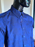 JOHN LENNON Mens Wilton Long Sleeve Shirt '24 - Navy, MENS SHIRTS, JOHN LENNON, Elwood 101