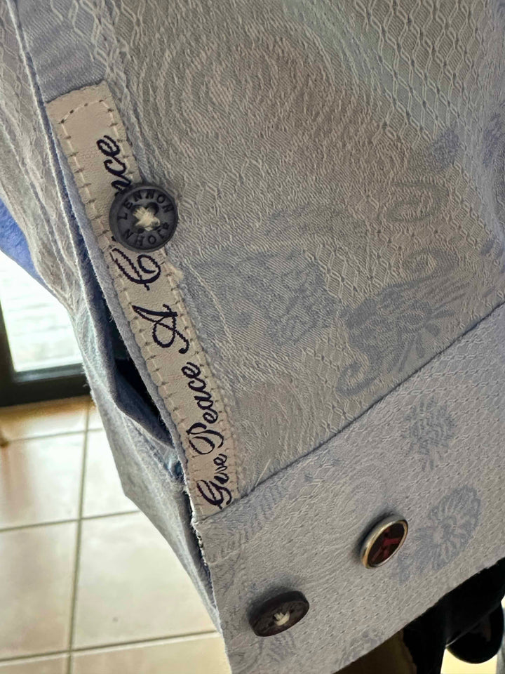 JOHN LENNON Mens Wilton Long Sleeve Shirt '24 - Sky, MENS SHIRTS, JOHN LENNON, Elwood 101