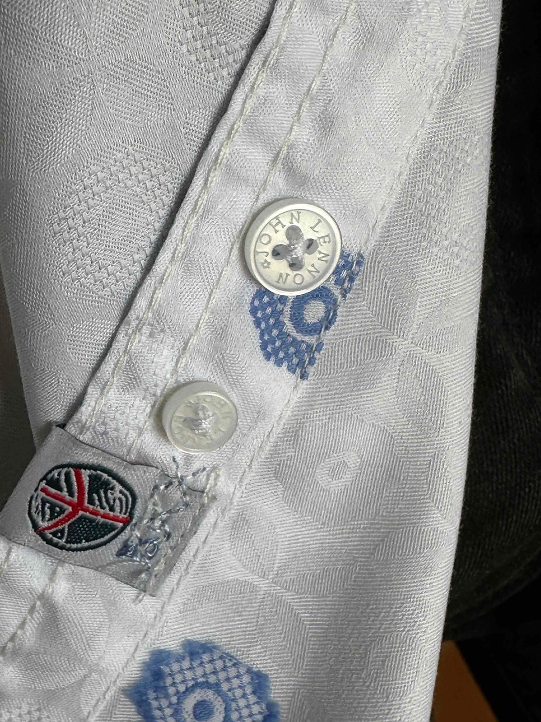 JOHN LENNON Mens Wrexham Long Sleeve Shirt - White, MENS SHIRTS, JOHN LENNON, Elwood 101