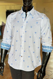JOHN LENNON Mens Wrexham Long Sleeve Shirt - White, MENS SHIRTS, JOHN LENNON, Elwood 101