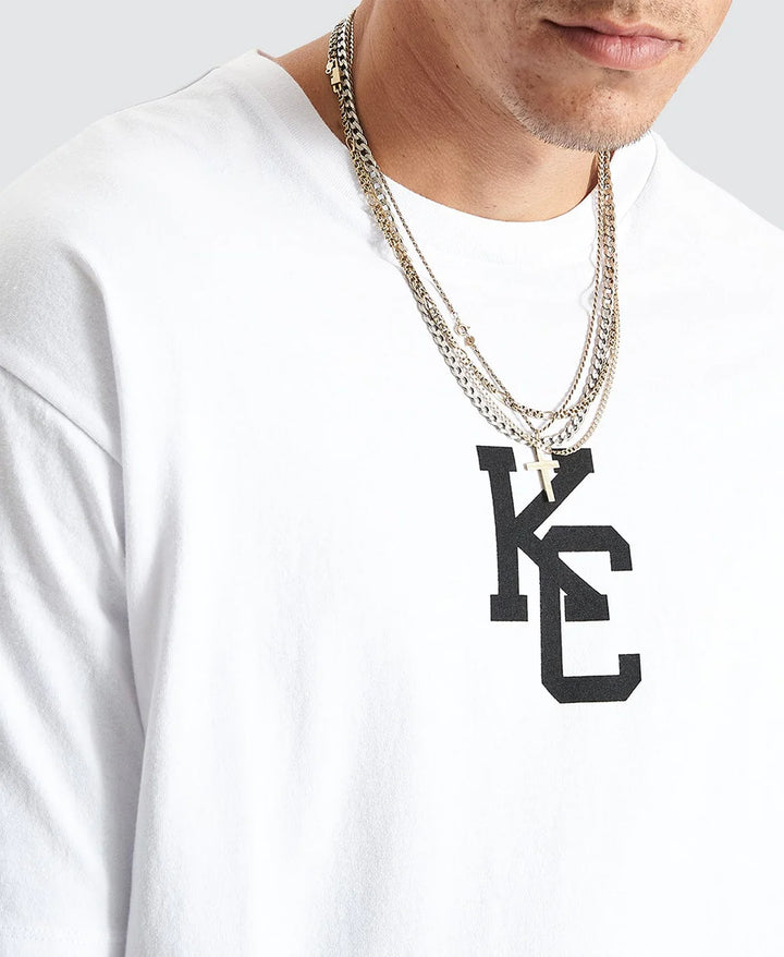 KISS CHACEY Mens Fresno Heavy Box Fit Tee - White, MENS TEE SHIRTS, KISS CHACEY, Elwood 101