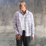 KISS CHACEY Mens La Brea Casual Long Sleeve Check Shirt - Heirloom Lilac Check, MENS SHIRTS, KISS CHACEY, Elwood 101