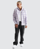 KISS CHACEY Mens La Brea Casual Long Sleeve Check Shirt - Heirloom Lilac Check, MENS SHIRTS, KISS CHACEY, Elwood 101