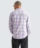 KISS CHACEY Mens La Brea Casual Long Sleeve Check Shirt - Heirloom Lilac Check, MENS SHIRTS, KISS CHACEY, Elwood 101