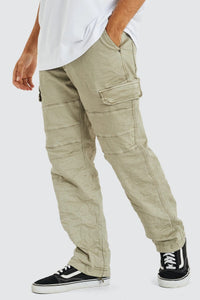 KISS CHACEY Mens Michigan Side Pocket Cargo Pant - Sage Green, MENS DENIM, KISS CHACEY, Elwood 101