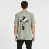 KISS CHACEY Mens Archangel Relaxed Tee Shirt Pigment Shadow, MENS TEE SHIRTS, KISS CHACEY, Elwood 101