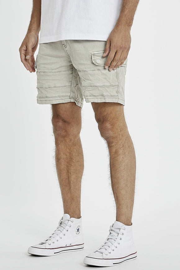 KISS CHACEY Mens Michigan Cargo Shorts Willow Grey Elwood 101