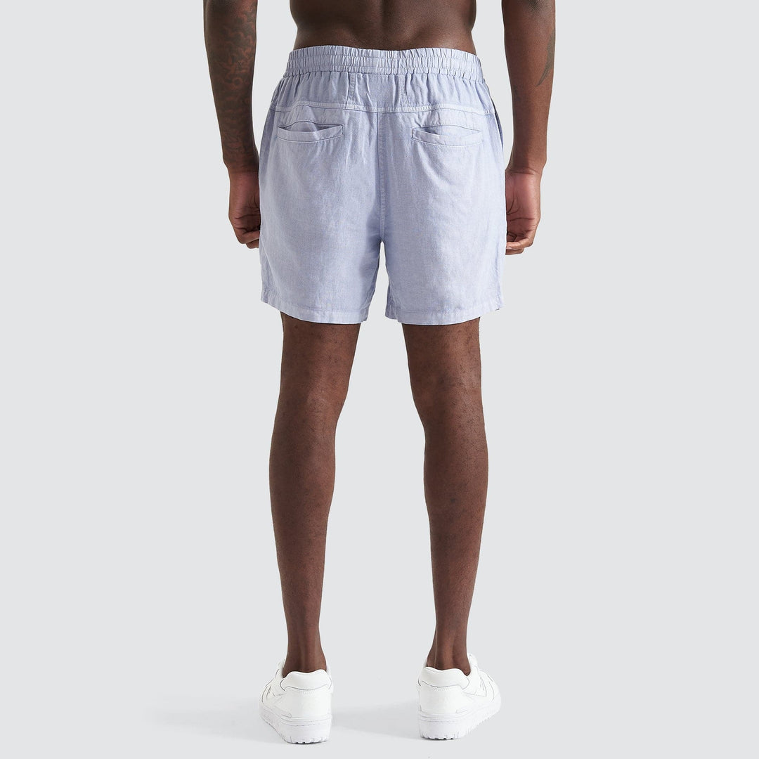 KISS CHACEY Mens Positano Linen Short - Pigment Cosmic Sky, MENS SHORTS, KISS CHACEY, Elwood 101