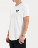 KISS CHACEY Mens Redemption Dual Curved Hem Tee - White, MENS TEE SHIRTS, KISS CHACEY, Elwood 101