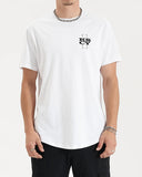 KISS CHACEY Mens Redemption Dual Curved Hem Tee - White, MENS TEE SHIRTS, KISS CHACEY, Elwood 101