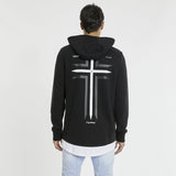 KISS CHACEY Mens The Saint Layered Hooded Sweater - Jet Black, MENS HOODIES, KISS CHACEY, Elwood 101