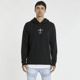 KISS CHACEY Mens The Saint Layered Hooded Sweater - Jet Black, MENS HOODIES, KISS CHACEY, Elwood 101