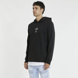 KISS CHACEY Mens The Saint Layered Hooded Sweater - Jet Black, MENS HOODIES, KISS CHACEY, Elwood 101