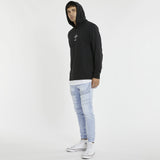 KISS CHACEY Mens The Saint Layered Hooded Sweater - Jet Black, MENS HOODIES, KISS CHACEY, Elwood 101