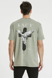 KISS CHACEY Mens Archangel Relaxed Tee Shirt Pigment Shadow, MENS TEE SHIRTS, KISS CHACEY, Elwood 101