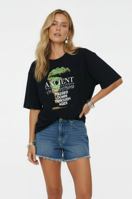 LARA WORTHINGTON x ATOIR Womens 003 T-Shirt Black, WOMENS TEES & TANKS, LARA WORTHINGTON x ATOIR, Elwood 101
