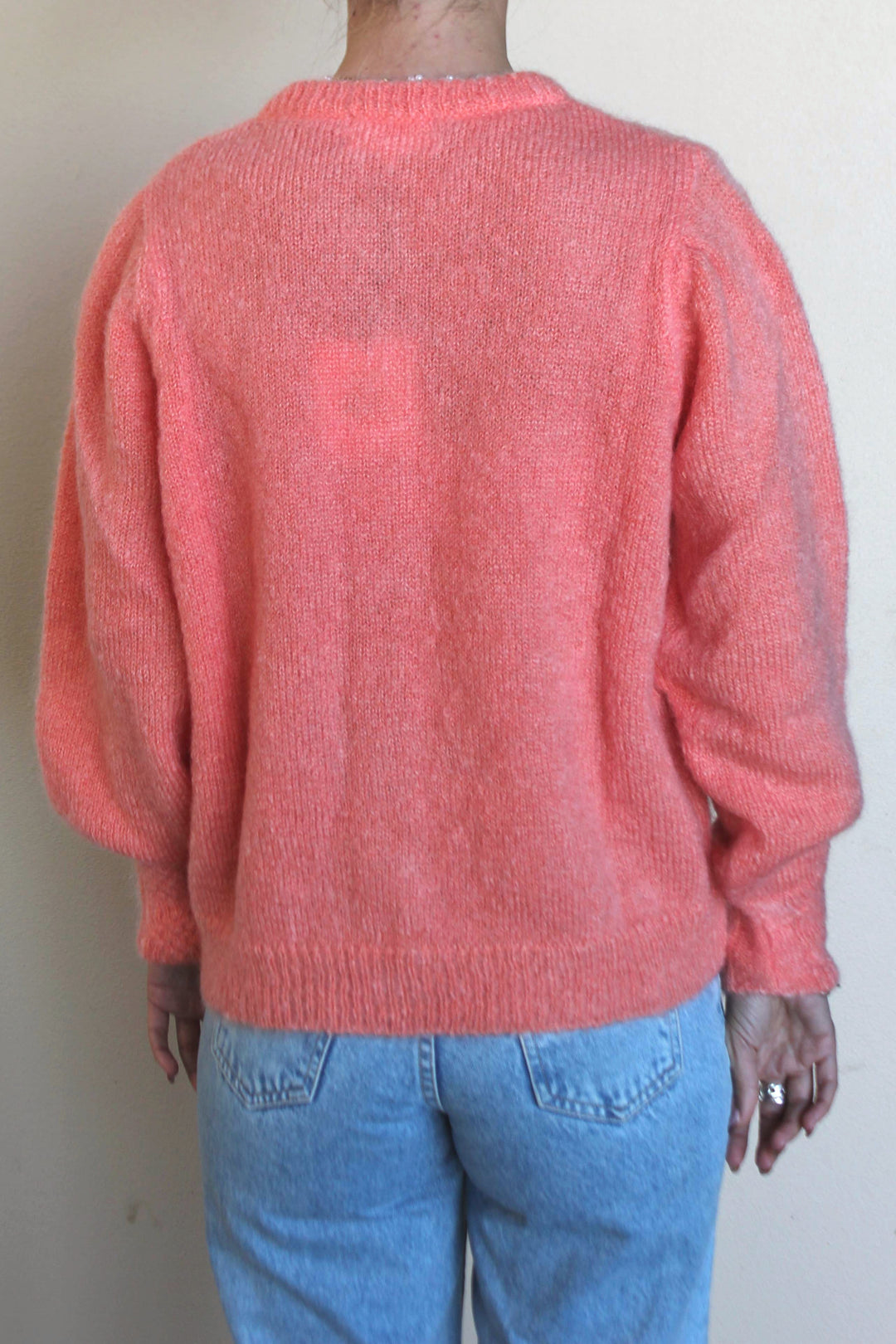 MAISON ANJE Womens Lunivers Kid Mohair Cardi Papaya, WOMENS KNITS & SWEATERS, MAISON ANJE, Elwood 101