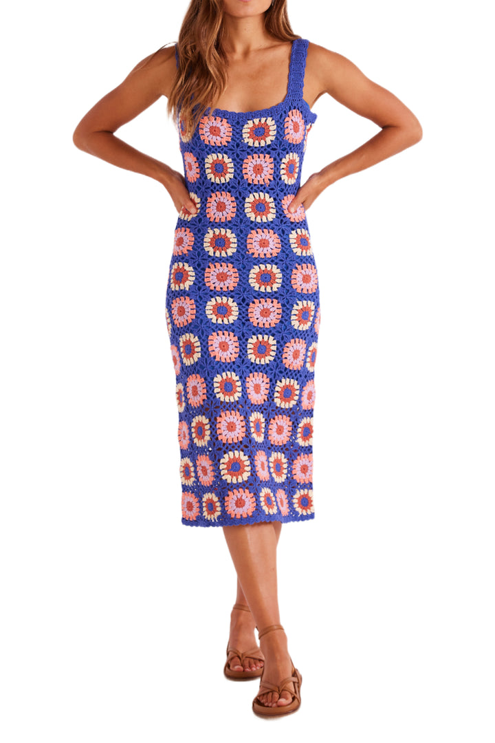 MINKPINK Womens Betsy Crochet Knit Midi Dress - Multi, WOMENS DRESSES, MINKPINK, Elwood 101