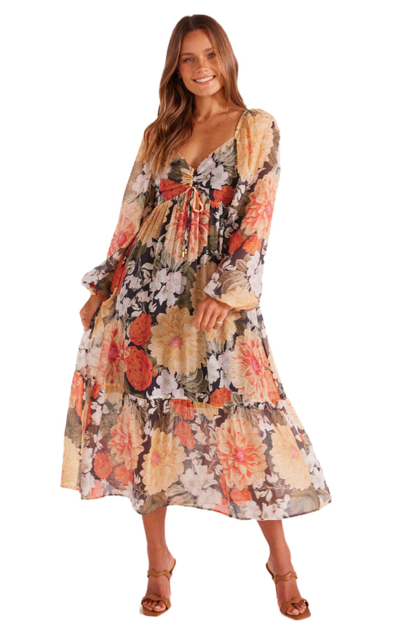 MINKPINK Womens Clementine Midi Dress - Vintage Floral, WOMENS DRESSES, MINKPINK, Elwood 101