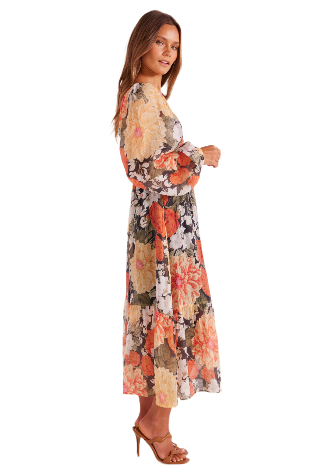 MINKPINK Womens Clementine Midi Dress - Vintage Floral, WOMENS DRESSES, MINKPINK, Elwood 101