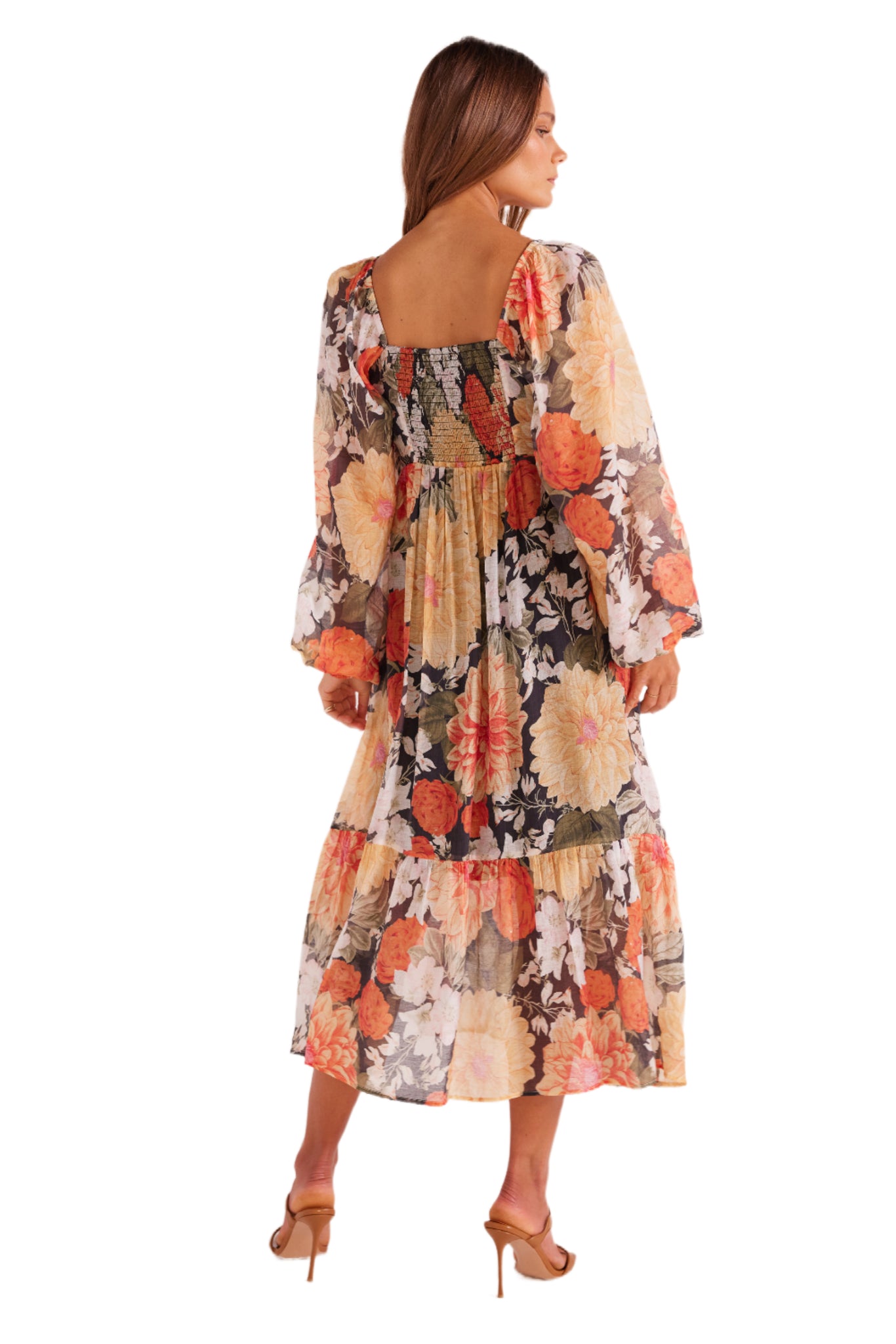 MINKPINK Womens Clementine Midi Dress Vintage Floral Elwood 101