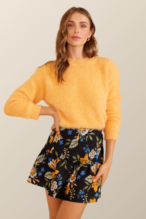 MINKPINK Womens Freya Knit Jumper - Mango, WOMENS KNITS & SWEATERS, MINKPINK, Elwood 101