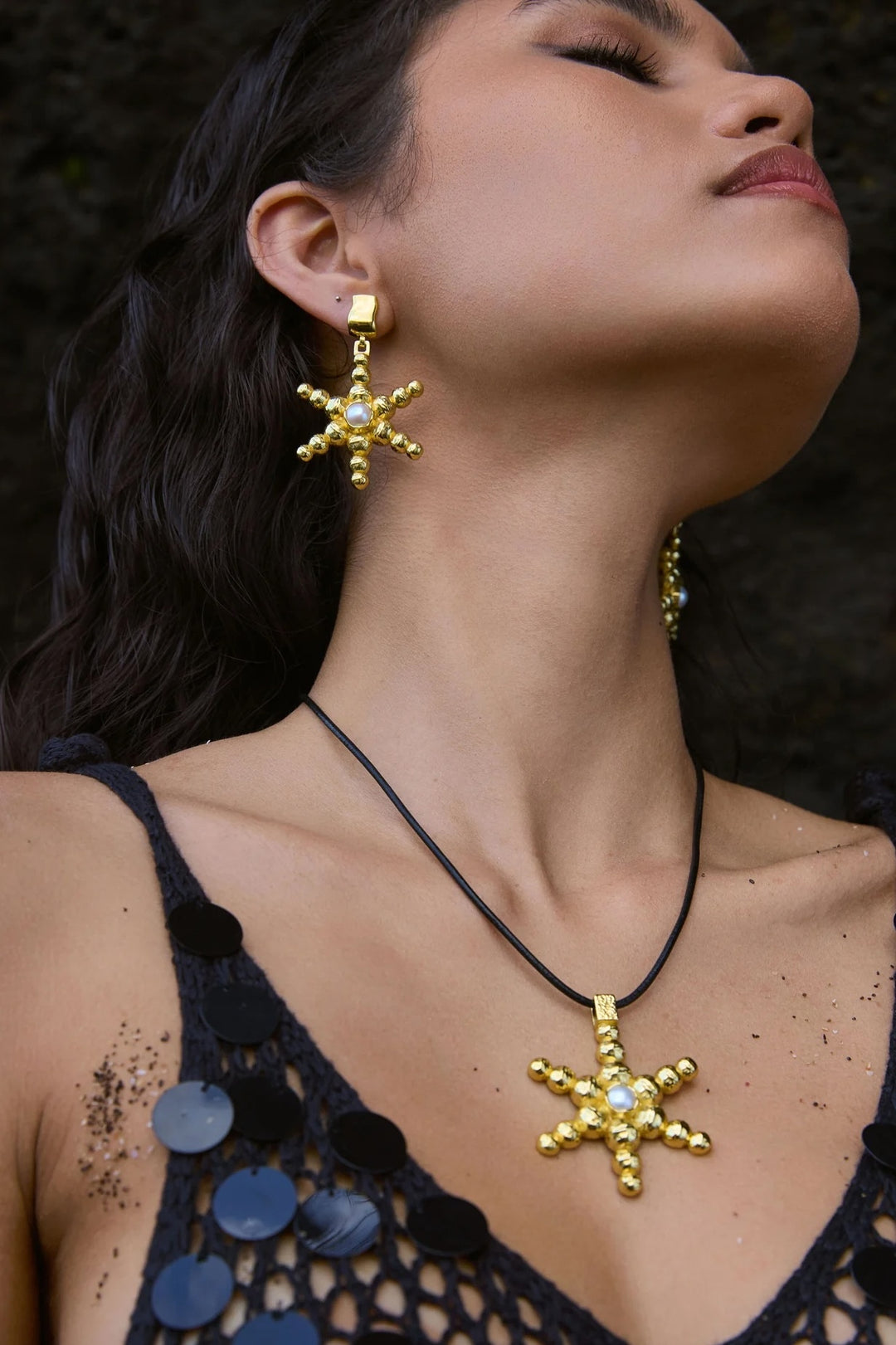 MOUNTAIN & MOON Womens Atlas Necklace - Gold Pearl, WOMENS JEWELLERY, Mountain & Moon, Elwood 101
