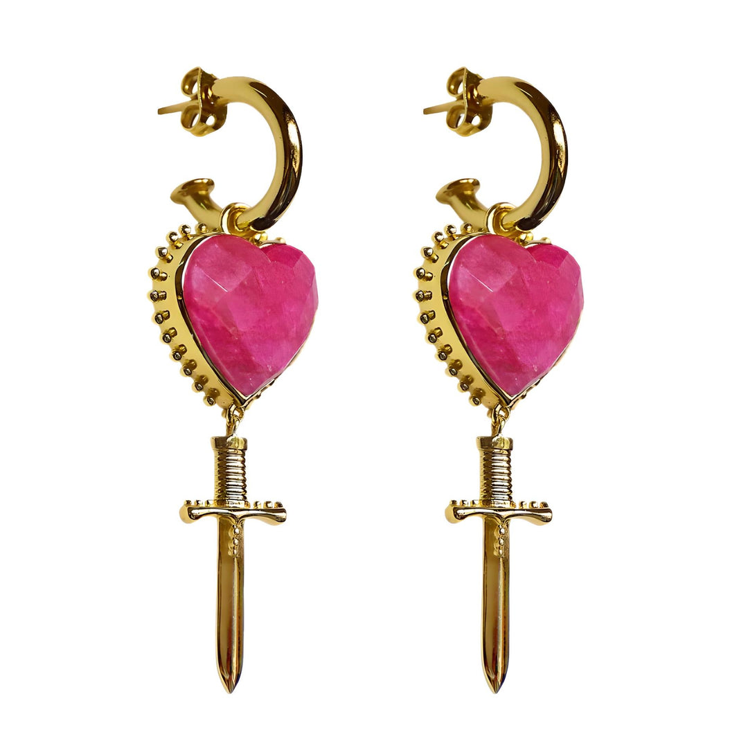 MOUNTAIN & MOON Womens Juliet Earrings - Ruby, WOMENS JEWELLERY, Mountain & Moon, Elwood 101