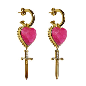 MOUNTAIN & MOON Womens Juliet Earrings - Ruby, WOMENS JEWELLERY, Mountain & Moon, Elwood 101