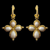 MOUNTAIN & MOON Womens Rosalia Earrings - Gold Glass Pearl, WOMENS JEWELLERY, Mountain & Moon, Elwood 101