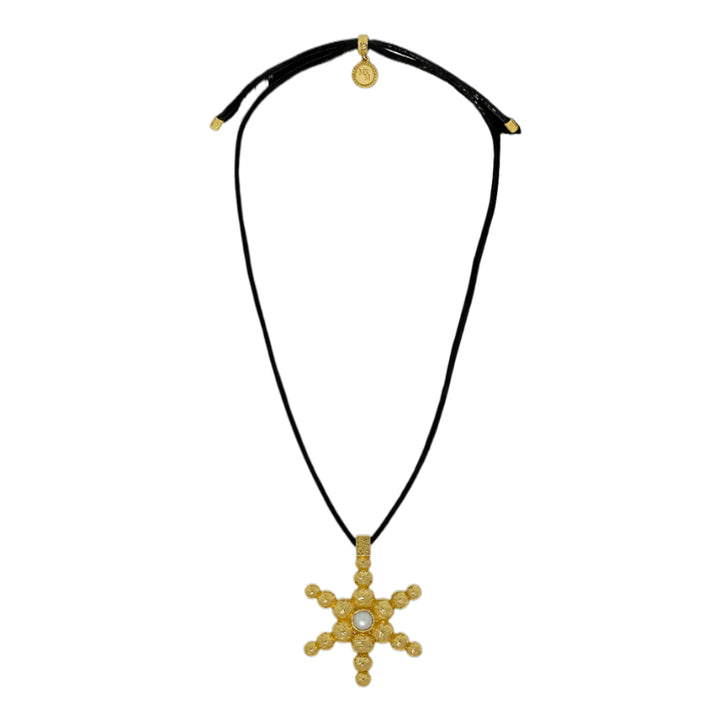MOUNTAIN & MOON Womens Atlas Necklace - Gold Pearl, WOMENS JEWELLERY, Mountain & Moon, Elwood 101