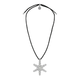 MOUNTAIN & MOON Womens Atlas Necklace - Silver Pearl