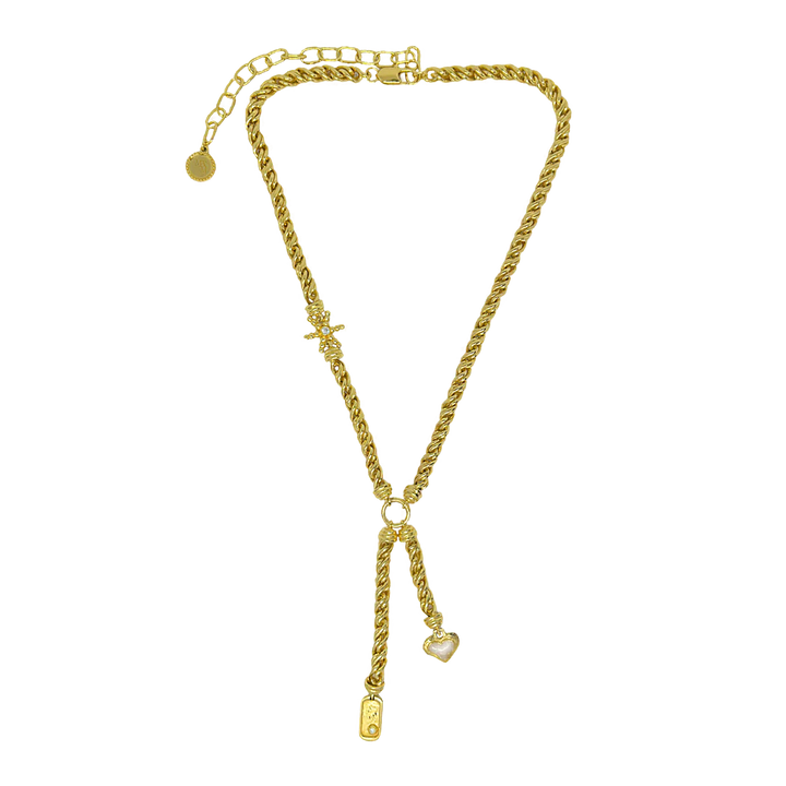 MOUNTAIN & MOON Womens Cassia Necklace - Gold Pearl, WOMENS JEWELLERY, Mountain & Moon, Elwood 101