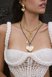 MOUNTAIN & MOON Womens Cassia Necklace - Gold Pearl
