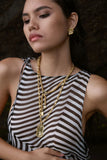 MOUNTAIN & MOON Womens Cassia Necklace - Gold Pearl