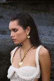 MOUNTAIN & MOON Womens Elena Earrings - Gold Pearl